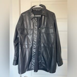 Zara Leather Jacket/Overshirt
